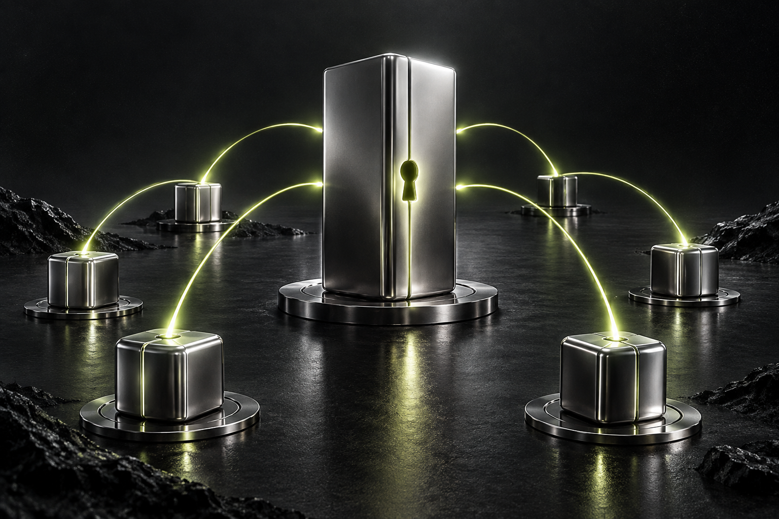 Abstract secure connection between two network endpoints